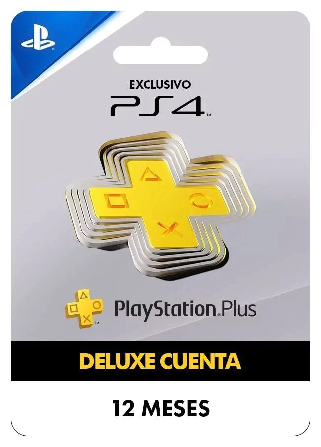 PS Plus Deluxe 12 Meses PS4